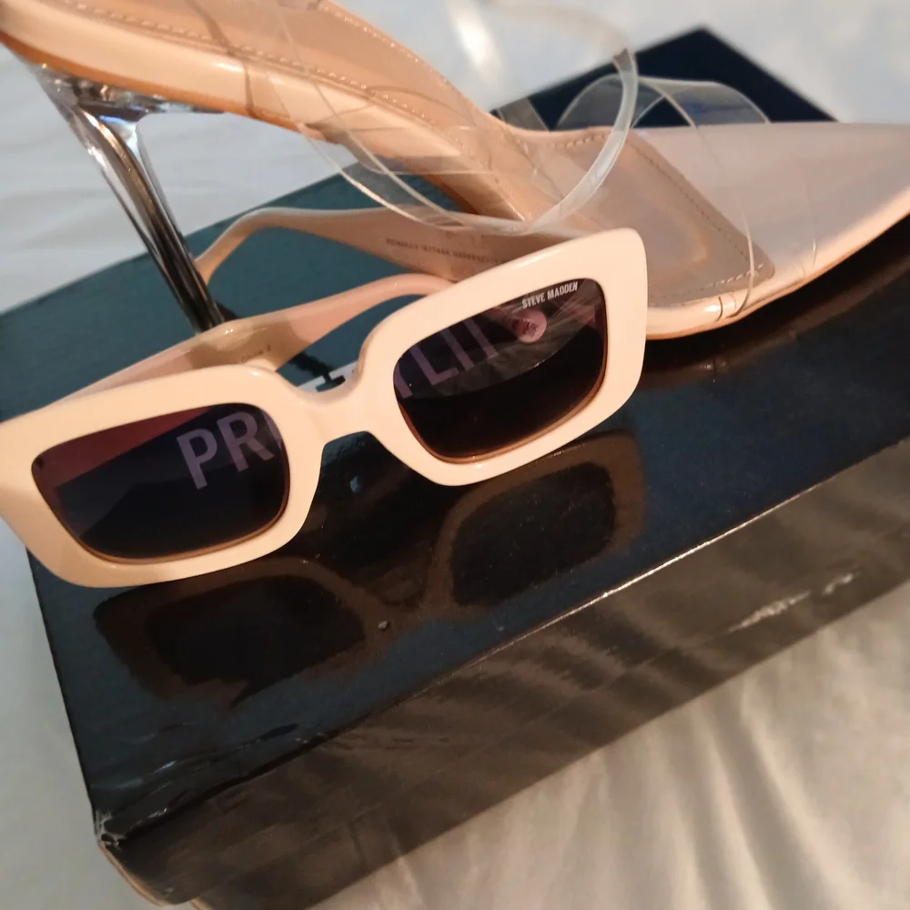 PrettyLittleThing Clear Strap Heels - Nude/ - Picture 2 of 4